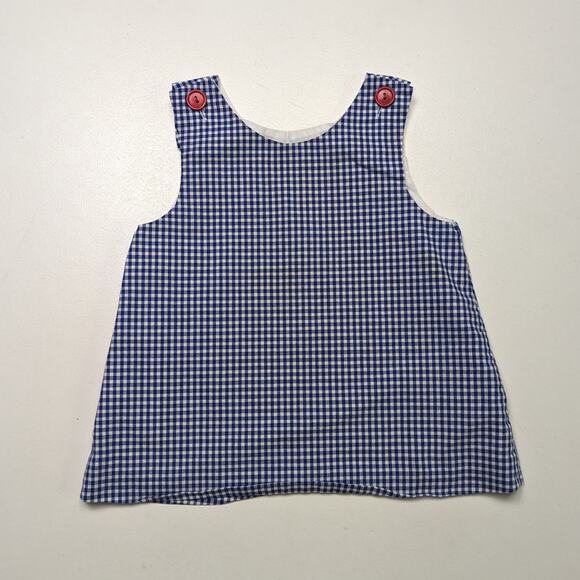 Rags Land Swing Top Girls Size 2T Blue Gingham Tank Top Boutique - Picture 1 of 4
